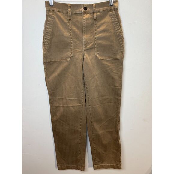Madewell Women's NC368 Size 26 Brown The Perfect Vintage Straight Workwear Pant - Picture 3 of 7